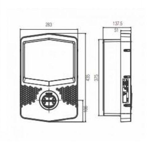 EV CHARGING STATION AUTOSTART 22KW T2C