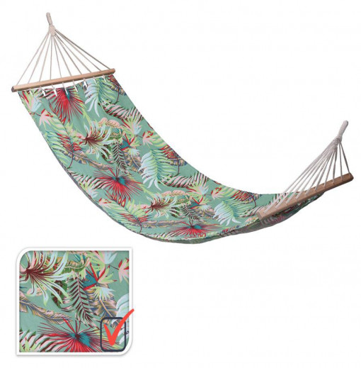 HAMAC PRINT FLORAL ALBASTRU 200x80CM