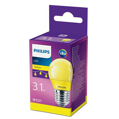 LED COLORED P45 E27 YELLOW 1PF/6
