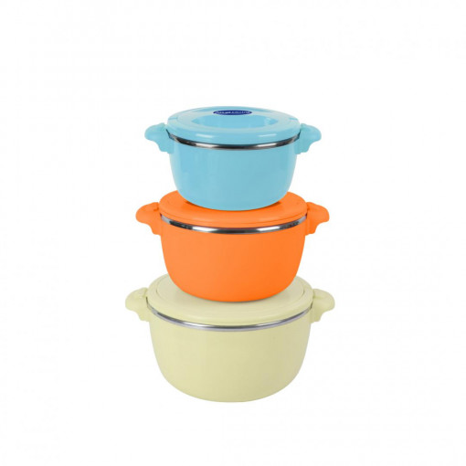 SET 3CASEROLE TERMICE 2+4+6L,BELLY BEIGE