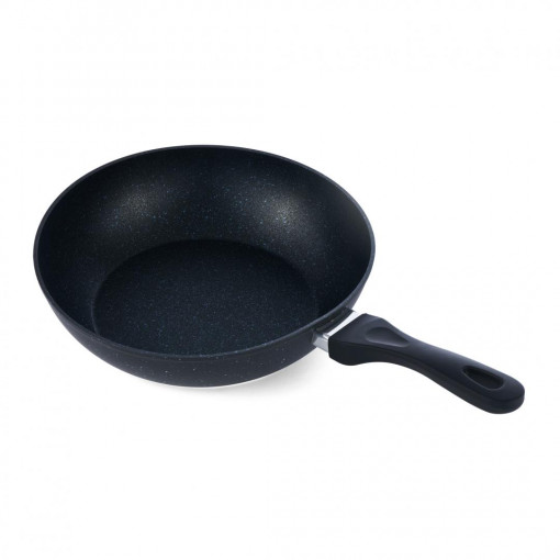 TIGAIE ALUMINIU WOK 30x8 CM, BLACK SAND