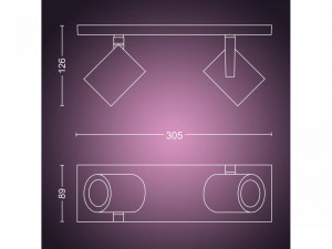 ARGENTA PLATE/SPIRAL ALUMINIUM 2X5.7W - Img 3