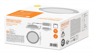 DL ALU DN200 25W/3000K WT IP44 LEDV - Img 2