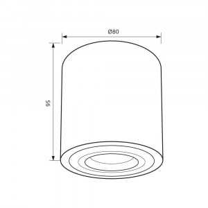 DL722 WH INEZ IP54 VIVALUX - Img 2