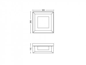 ECONIC HUE WACA EU SQUARE WALL LANTERN - Img 3