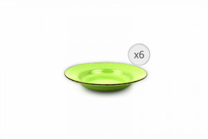 SET 6 FARF.PASTE,CERAMICA 22 GALA GREEN - Img 1