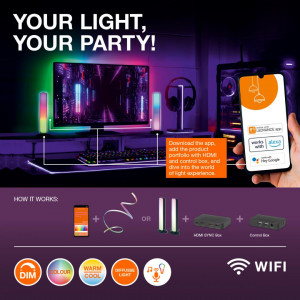 SMART WIFI FLOOR UPDOWN RGB TW BK LEDV - Img 4