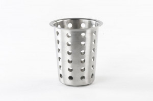 SUPORT USTENSILE INOX,D:11.5CM,H:14 CM - Img 1
