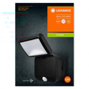 BATTERY LED SPOTLIGHT SINGLE BK LEDV - Img 1