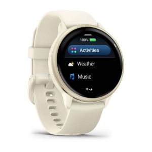Ceas Garmin vívoactive 6 Bone/Lunar Gold - Img 8