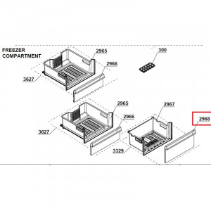 Fatada sertar mic congelator Beko, Arctic U57370 RCNA406E40ZMN - Img 3