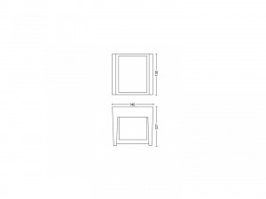 FUZO HUE WHITE EU WALL LANTERN BLACK 1X - Img 3