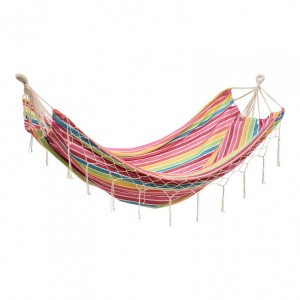HR HAMAC PINK&YELLOW 200X160CM - Img 1