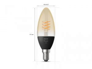 PHILIPS HUEW 4.5W FIL CANDLE E14 1P - Img 2