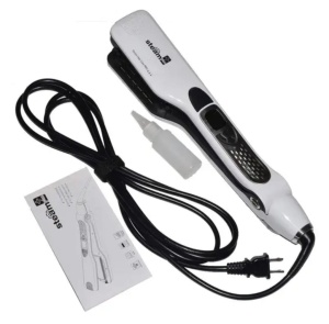 Placa de Indreptat Parul cu Aburi Profesional Steam Plus, pentru casa/salon, 5 trepte reglabile de temperatura, functie ioni negativi, material nano titanium, display Lcd - Img 8
