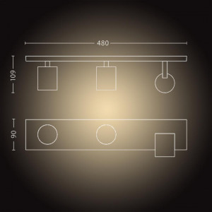 RUNNER HUE BAR/TUBE WHITE 3X5W IP20 - Img 5