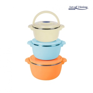SET 3CASEROLE TERMICE 2+4+6L,BELLY ORANG - Img 9