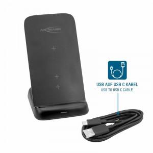 Statie de incarcare ANSMANN Qi 15W verticala - incarcator wireless - incarcator cu inductie - Img 7