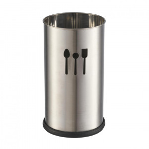 SUPORT USTENSILE INOX,D:10 CM,H:18 CM - Img 1