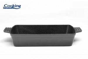 TAVA FONTA EMAILA.33x23x7 CM,MARBLE GREY - Img 1