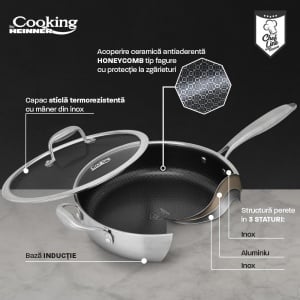 TIGAIE INOX+CAPAC 28x7.5 CM,TITANIUM3 - Img 7