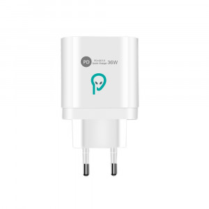 Alim. retea Spacer QC 4xUSB-A&C 36W, alb - Img 2
