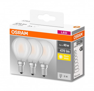 BASECLP40 4W/827 230VGLFR E14 FS3 OSRAM - Img 2