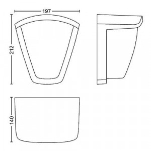 KISKADEE WALL LANTERN ANTHRACITE 1X42W - Img 3