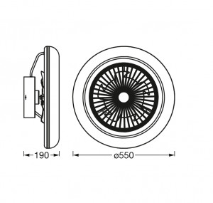 SMART WIFI CEILING FAN RD REM TW WTLEDV - Img 2