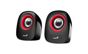Boxe Genius SP-Q160 2.0 cu fir, rosu - Img 3