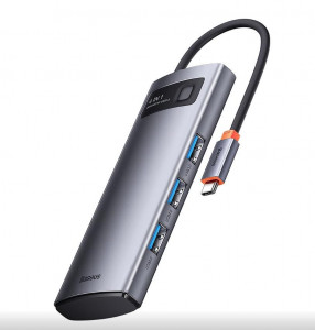 Docking Station Baseus Metal Gleam, gri - Img 1