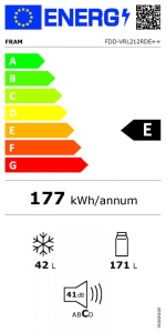 FRIGIDER CU DOUA USI FRAM FDD-VRL212RDE+ - Img 3