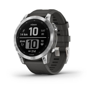 Garmin fenix 7, Silver w/Graphite Band - Img 3