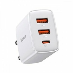 Incarcator Baseus Compact, QC 30W, alb - Img 3