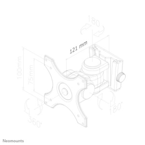 NM TV Wall Mount 2 Pivots & Tilt 10"-30" - Img 9