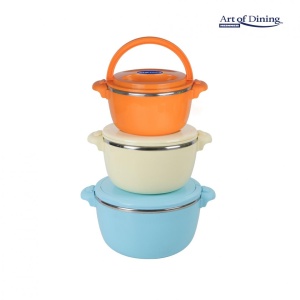 SET 3 CASEROLE TERMICE 2+4+6L,BELLY BLUE - Img 14
