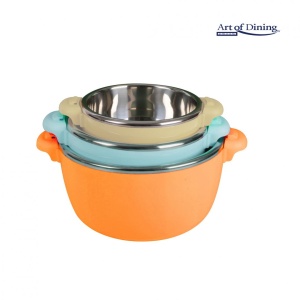 SET 3CASEROLE TERMICE 2+4+6L,BELLY ORANG - Img 11