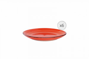 SET 6 FARFURII DESERT, CERAMICA 19 CM, G - Img 1