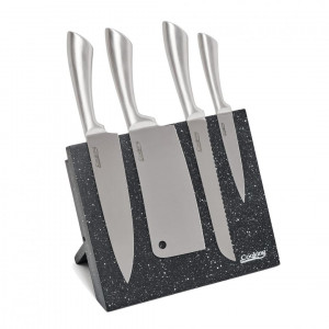 SET CUTITE DE BUCATARIE, 5 PIESE,SILVER - Img 6