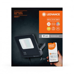 SMART OUTD WIFI FLOOD 50W RGBW DG LEDV - Img 1