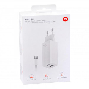Xiaomi Mi 65W GaN Charger,USB-A,USB-C,Wh - Img 1