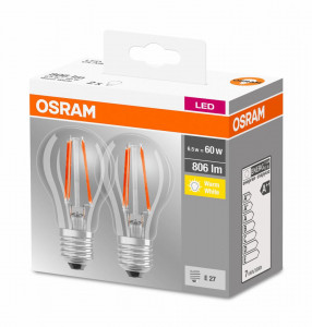 BASECLA60 6,5W/827 230V FIL E27 FS2OSRAM - Img 2