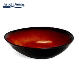 BOL OVAL CERAMICA 20 CM, VULCANO - Img 1