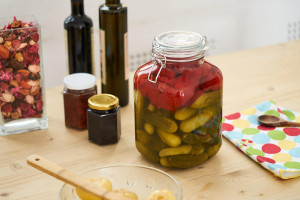 BORCAN DEPOZITARE STICLA CU CAPAC,3 L - Img 1