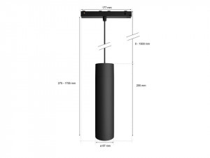 HUE TRACK PENDANT TUBE 5W B. - Img 2