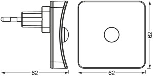 LUNETTA SQUARE SENSOR RGB WHITE LEDV - Img 2