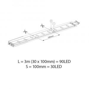 RGB BAGRA LED 30 SMD5050, 3M SET VIVALUX - Img 2