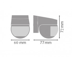 SENSOR WALL 110DEG IP44 WT LEDV - Img 2