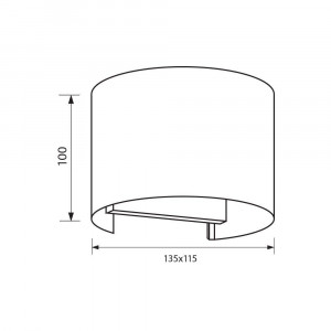 STARK LED 2X3W RD/BK IP54 VIVALUX - Img 3