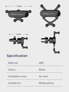 SUPORT AUTO TELEFON GRAVITY SERIOUX CH04 - Img 14
